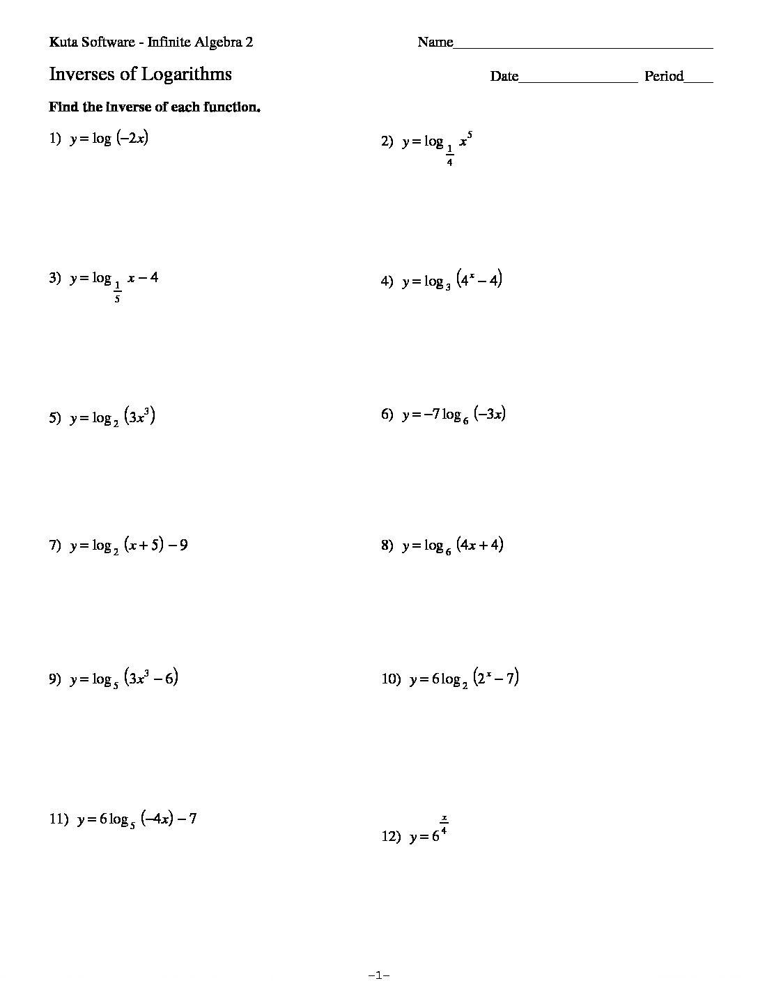 Evaluating functions worksheet kuta Pertaining To Evaluating Functions Worksheet Pdf